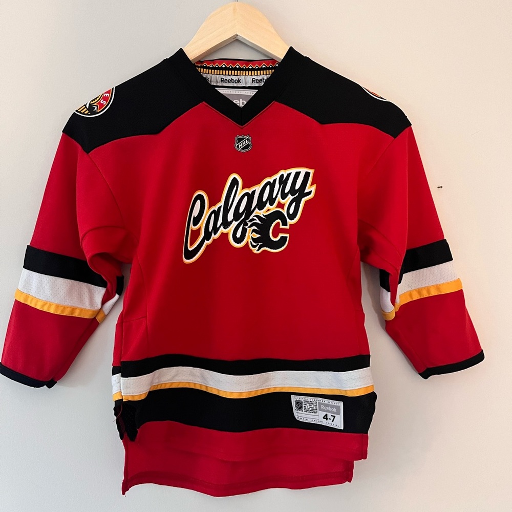 Calgary flames kids jersey